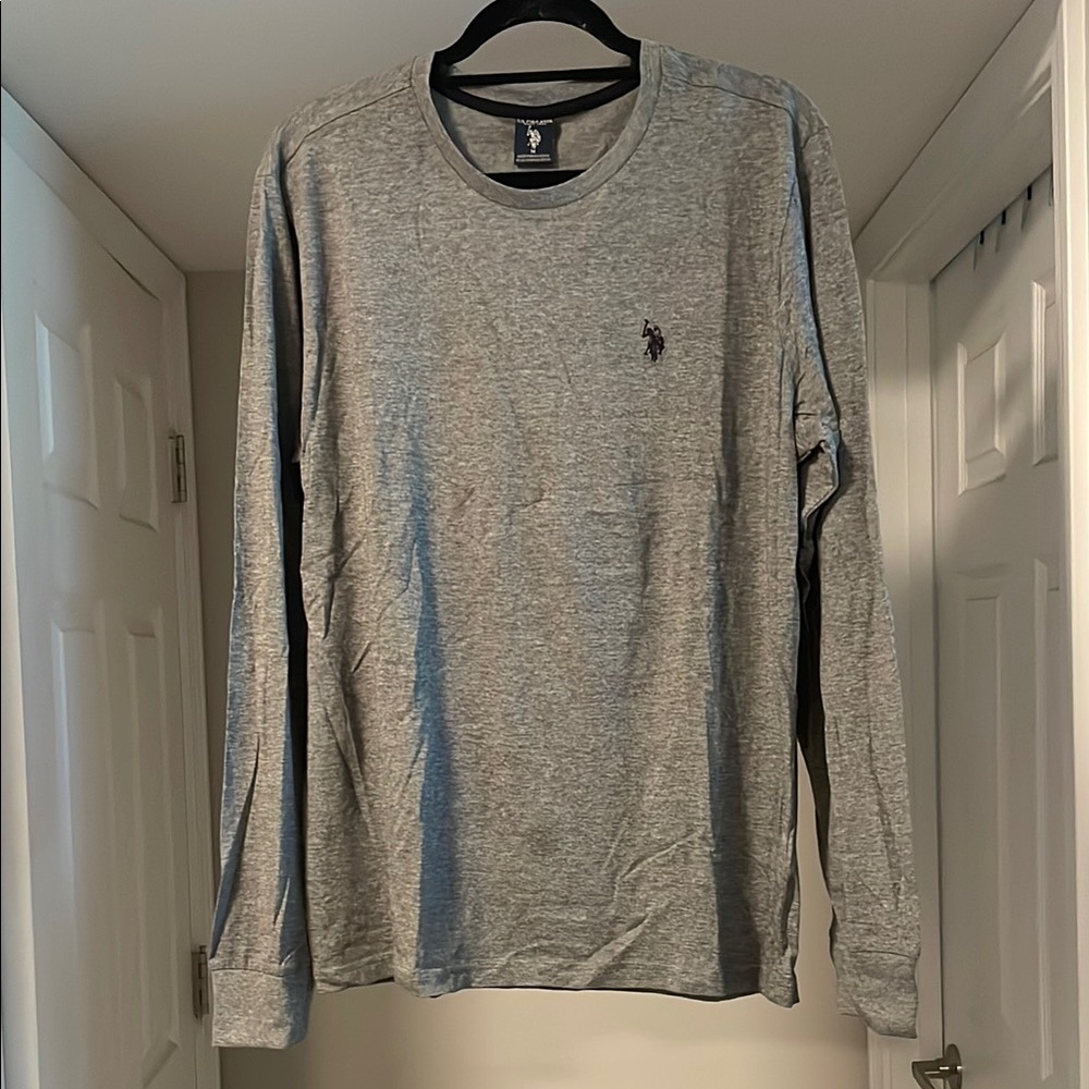 U.S. Polo Assn. Gray Long Sleeve Tee
